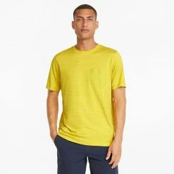 Puma EGW Cloudspun Pushcart Pocket Golf Polo Shirt 9 Puma EGW Cloudspun Pushcart Pocket Golf Polo Shirt -Golf Sweaters Sales Puma SS22 EGW Cloudspun Pushcart Pocket Tee Shirt 599275 05 Code SHPUM568 M Bamboo Heather Model 1