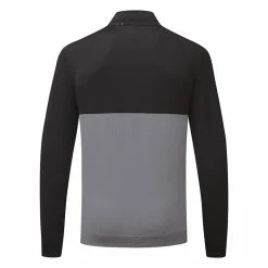 Puma Gamer Colour Block 1/4 Zip Golf Popover -Golf Sweaters Sales Puma SS22 Gamer Colorblock 1 4 Zip Sweater 532985 01 Code SWPUM235 M Black Quiet Shade Back