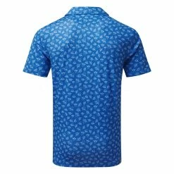 Puma MATTR Pollinators Golf Polo Shirt -Golf Sweaters Sales Puma SS22 Mattr Pollination Polo 533852 02 Code SHPUM629 M Bright Cobalt Bright White Back