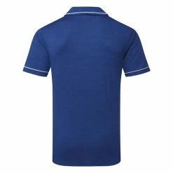 Puma Cloudspun Monarch Golf Polo Shirt -Golf Sweaters Sales Puma Cloudspun Monarch Golf Polo Shirt Blazing Blue Heather High Rise 530991 24 SHPUM644 back