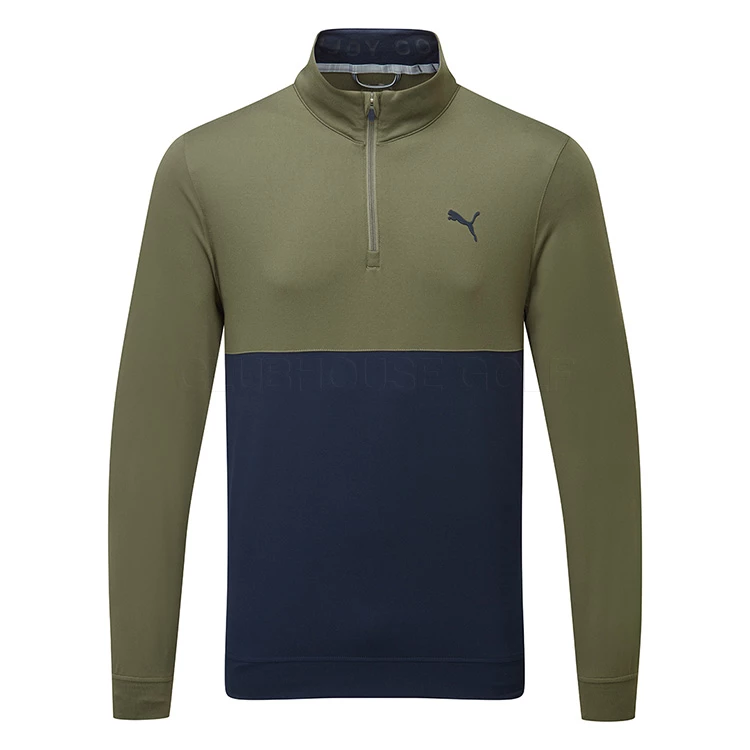 Puma Gamer Colour Block 1/4 Zip Golf Popover 1 Puma Gamer Colour Block 1/4 Zip Golf Popover