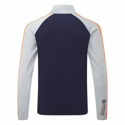 Sunderland Aspen Mid Layer Golf Top 5 Sunderland Aspen Mid Layer Golf Top -Golf Sweaters Sales Sunderland AW22 Aspen Midlayer Sweater SUNMM39 ASP SWSUN033 2XL Navy Silver Lava Back
