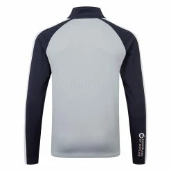 Sunderland Aspen Mid Layer Golf Top -Golf Sweaters Sales Sunderland AW20 Aspen Midlayer Sweater SUNMM39 ASP Code SWSUN023 Silver Navy White back