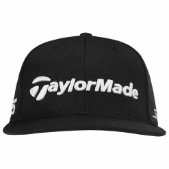 TaylorMade Tour Flatbill Golf Cap -Golf Sweaters Sales TaylorMade 2023 Tour Flatbill Golf Cap Black 3