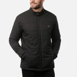 TravisMathew Interlude Full Zip Golf Jacket 9 TravisMathew Interlude Full Zip Golf Jacket -Golf Sweaters Sales Travis Mathew SS21 Interlude Sweater Jacket 1MT003 0BLK Code SWTRA018 M Black Model 1