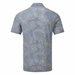 TravisMathew Patio Time Golf Polo Shirt -Golf Sweaters Sales Travis Mathew SS21 Patio Time Golf Polo Shirt 1MW148 SHTRA058 L Heather Medium Grey Back