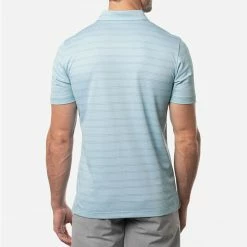 TravisMathew Tahoe Golf Polo Shirt -Golf Sweaters Sales Travis Mathew SS21 Tahoe Polo Shirt 1MW154 Code SHTRA034 M Heather Delphinium Model 3
