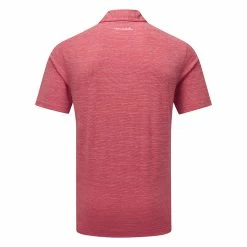 TravisMathew The Heater Golf Polo Shirt Black -Golf Sweaters Sales Travis Mathew SS21 The Heater Golf Polo Shirt 1MW395 Code SHTRA039 M Heather Scooter Back