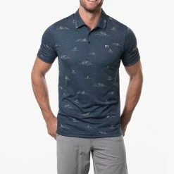 TravisMathew Fun And Games Golf Polo Shirt -Golf Sweaters Sales Travis Mathew SS21 Fun And Games Golf Polo Shirt 1MW113 Code SHTRA042 Insignia Model 1