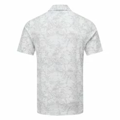 TravisMathew Stay On Target Golf Polo Shirt -Golf Sweaters Sales Travis Mathew SS21 Stay On Target Golf Polo Shirt 1MW104 Code SHTRA045 White Back