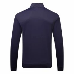 Underarmour Under Armour Fleece 1/4 Zip Golf Sweater 8 Underarmour Under Armour Fleece 1/4 Zip Golf Sweater -Golf Sweaters Sales Under Armour AW22 1 4 Zip Sweater 1373358 410 SWUND174 XXL Midnight Navy Black Back