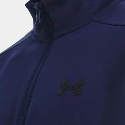 Underarmour Under Armour Fleece 1/4 Zip Golf Sweater 10 Underarmour Under Armour Fleece 1/4 Zip Golf Sweater -Golf Sweaters Sales Under Armour AW22 1 4 Zip Sweater 1373358 410 SWUND174 XXL Midnight Navy Black Model 2