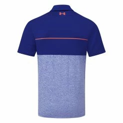 Underarmour Under Armour Playoff 2.0 Low Round Golf Polo Shirt -Golf Sweaters Sales Under Armour AW22 Playoff 2.0 Polo Shirt 1327037 491 SHUND296 Bauhaus Blue Oxford Blue Bolt Red Back