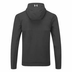 Underarmour Under Armour Storm Daytona Full Zip Golf Hoodie -Golf Sweaters Sales Under Armour AW22 Storm Daytona Full Zip Sweater 1373412 001 SWUND183 Black Black Reflective Back