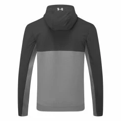 Underarmour Under Armour Storm Daytona Full Zip Hoodie -Golf Sweaters Sales Under Armour AW22 Storm Daytona Full Zip Sweater 1373412 012 SWUND184 Pitch Gray Black Reflective Back