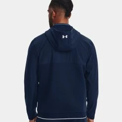 Underarmour Under Armour Storm Daytona Full Zip Golf Hoodie -Golf Sweaters Sales Under Armour AW22 Storm Daytona Full Zip Sweater 1373412 012 SWUND185Academy Academy Reflective Model 3