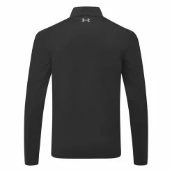 Underarmour Under Armour Storm Daytona 1/2 Zip Golf Sweater -Golf Sweaters Sales Under Armour AW22 Storm Daytona Half Zip Wind Top 1373409 001 WTUND093 Black Black Reflective Back