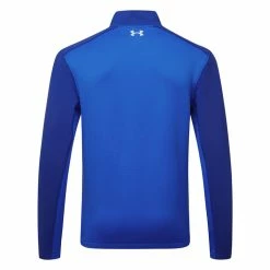 Underarmour Under Armour Storm Daytona 1/2 Zip Golf Sweater -Golf Sweaters Sales Under Armour AW22 Storm Daytona Half Zip Wind Top 1373409 486 SWUND204 S Versa Blue Bauhaus Blue Reflective Back