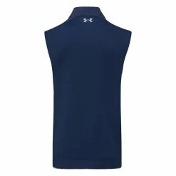Underarmour Under Armour Storm Daytona 1/2 Zip Golf Vest -Golf Sweaters Sales Under Armour AW22 Storm Daytona Vest Wind Top 1373408 408 WTUND092 Academy Academy Reflective Back