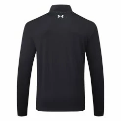 Underarmour Under Armour Storm 1/2 Zip Golf Sweater -Golf Sweaters Sales Under Armour AW22 Storm Midlayer 1 2 Zip Sweater 1370119 004 SWUND178 Black Fuse Teal Fuse Teal Back
