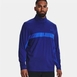 Underarmour Under Armour Storm 1/2 Zip Golf Sweater 9 Underarmour Under Armour Storm 1/2 Zip Golf Sweater -Golf Sweaters Sales Under Armour AW22 Storm Midlayer 1 2 Zip Sweater 1370119 456 SWUND179 XL Bauhaus Blue Versa Blue Bauhaus Blue Model 1