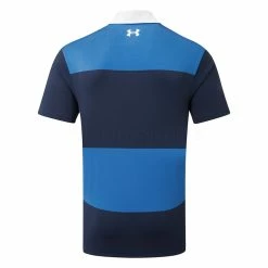 Underarmour Under Armour Playoff 2.0 Club Stripe Golf Polo Shirt -Golf Sweaters Sales Under Armour SS22 Playoff 2.0 Club Stripe Golf Polo Shirt 1327037 479 Victory Blue Academy White Back