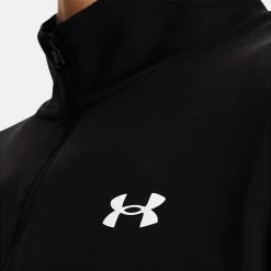 Underarmour Under Armour Storm 1/2 Zip Golf Sweater 10 Underarmour Under Armour Storm 1/2 Zip Golf Sweater -Golf Sweaters Sales Under Armour SS22 Storm 1 2 Zip Golf Sweater Black Jet Gray White 1370119 001 Model 2