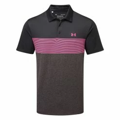 Underarmour Under Armour Playoff 3.0 Low Round Stripe Golf Polo Shirt