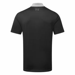 Underarmour Under Armour Performance 3.0 Colour Block Golf Polo Shirt -Golf Sweaters Sales Under Armour SS23 Performance 3.0 Colour Block Polo Shirt 1377375 035 SHUND313 S Steel Black Jet Grey Back
