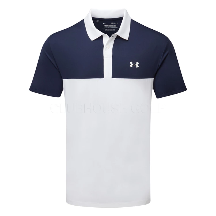 Underarmour Under Armour Performance 3.0 Colour Block Golf Polo Shirt 1 Underarmour Under Armour Performance 3.0 Colour Block Golf Polo Shirt