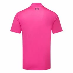 Underarmour Under Armour Performance 3.0 Golf Polo Shirt -Golf Sweaters Sales Under Armour SS23 Performance Polo 3.0 Shirt 1377374 652 SHUND311 S Rebel Pink Black Back
