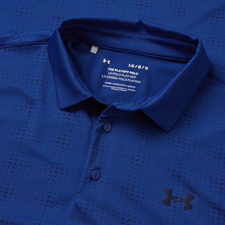 Underarmour Under Armour Playoff 3.0 Deuces Grid Stripe Golf Polo Shirt 2 Underarmour Under Armour Playoff 3.0 Deuces Grid Stripe Golf Polo Shirt - Image 2