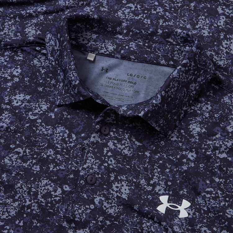Underarmour Under Armour Playoff 3.0 Floral Speckle Stripe Golf Polo Shirt 2 Underarmour Under Armour Playoff 3.0 Floral Speckle Stripe Golf Polo Shirt - Image 2