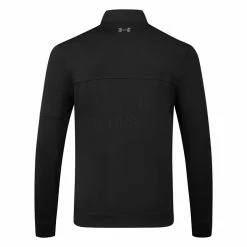 Underarmour Under Armour Storm FZ Full Zip Golf Jacket -Golf Sweaters Sales Under Armour SS23 Storm Midlayer FZ Sweater 1377399 001 SWUND199 S Black Black Pitch Grey Back