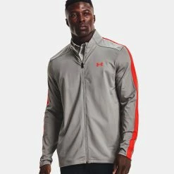 Underarmour Under Armour Storm Full Zip Golf Jacket -Golf Sweaters Sales Under Armour AW21 Storm Full Zip Sweater 1369667 066 Code SWUND151 Concrete Phoenix Fire Model 1