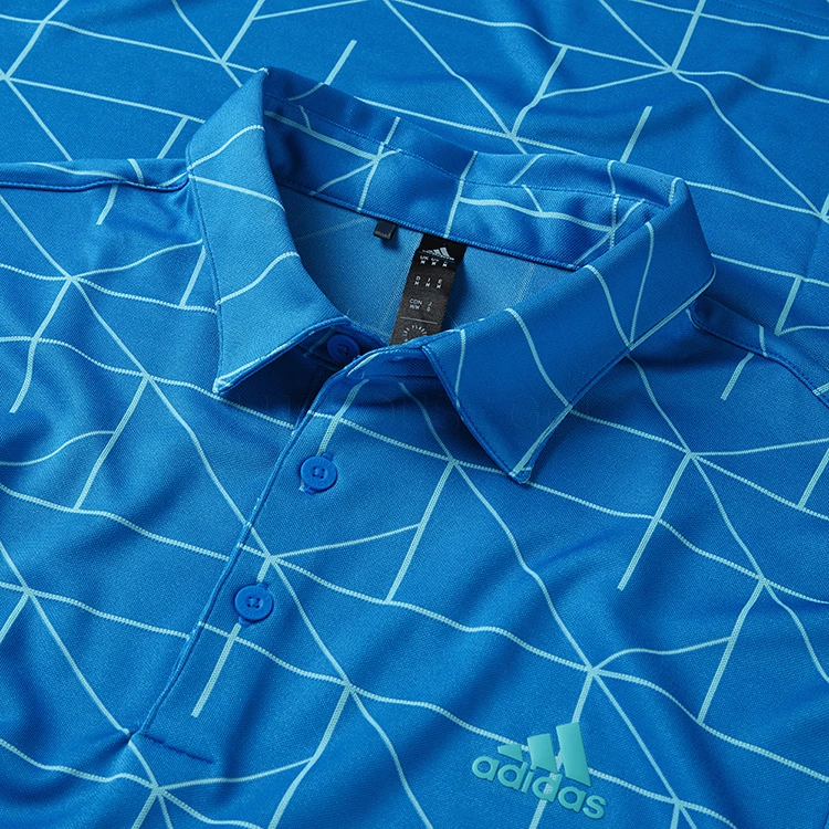 Adidas Jacquard Lines Primegreen Golf Polo Shirt 2 Adidas Jacquard Lines Primegreen Golf Polo Shirt - Image 2