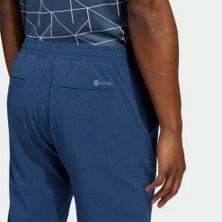 Adidas Primegreen Jogger Golf Pants -Golf Sweaters Sales adidas SS22 Primegreen Jogger Golf Pants Crew HG3670 Navy Dark Marine model 3
