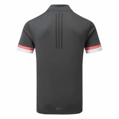 Adidas Statement Primegreen HEAT.RDY Golf Polo Shirt 5 Adidas Statement Primegreen HEAT.RDY Golf Polo Shirt -Golf Sweaters Sales adidas SS22 Statement Primegreen HEAT.RDY Golf Polo Shirt Carbon H14752 Back