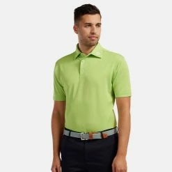 FootJoy Stretch Pique Solid Golf Polo Shirt 9 FootJoy Stretch Pique Solid Golf Polo Shirt -Golf Sweaters Sales footjoy pique ss shirt ath 91818 lime Model 1