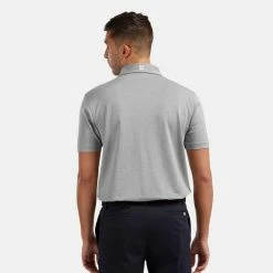 FootJoy Stretch Pique Solid Golf Polo Shirt -Golf Sweaters Sales footjoy pique ss shirt ath 91819 hthr gry Model 3