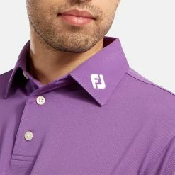 FootJoy Stretch Pique Solid Golf Polo Shirt 10 FootJoy Stretch Pique Solid Golf Polo Shirt -Golf Sweaters Sales footjoy pique ss shirt ath 91820 purple Model 2