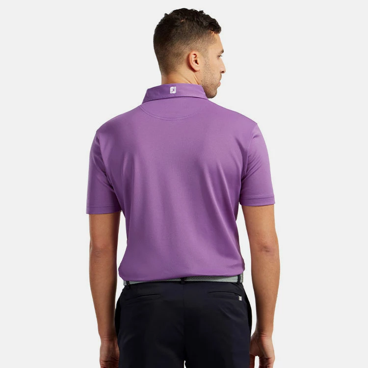 FootJoy Stretch Pique Solid Golf Polo Shirt 6 FootJoy Stretch Pique Solid Golf Polo Shirt - Image 6